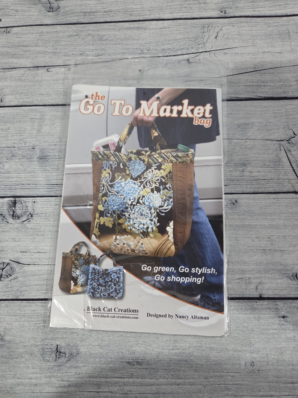 Black Cat Creations Sewing Pattern The Go To Market Bag